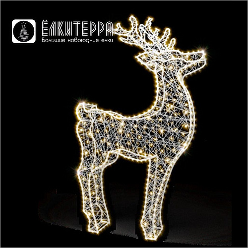 Олень объемный световая новогодняя фигура 120 см